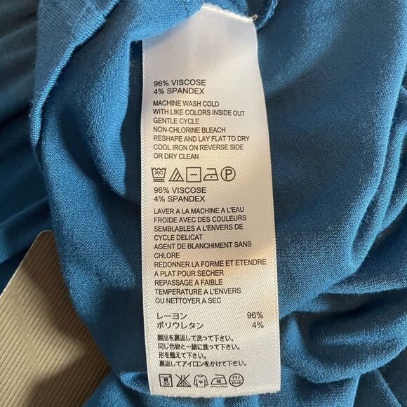 🟢TOMMY BAHAMA Tambour Cold-Shoulder Dress Deep Azure S/P - Picture 9 of 9